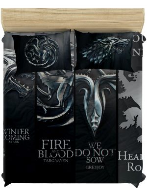 Roupa de Cama de Casal Game of Thrones - 3Peças
